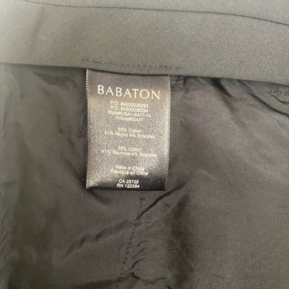 ARITZIA BABATON Black Folded Hem Pocket Shorts Size 0 - Picture 3 of 3
